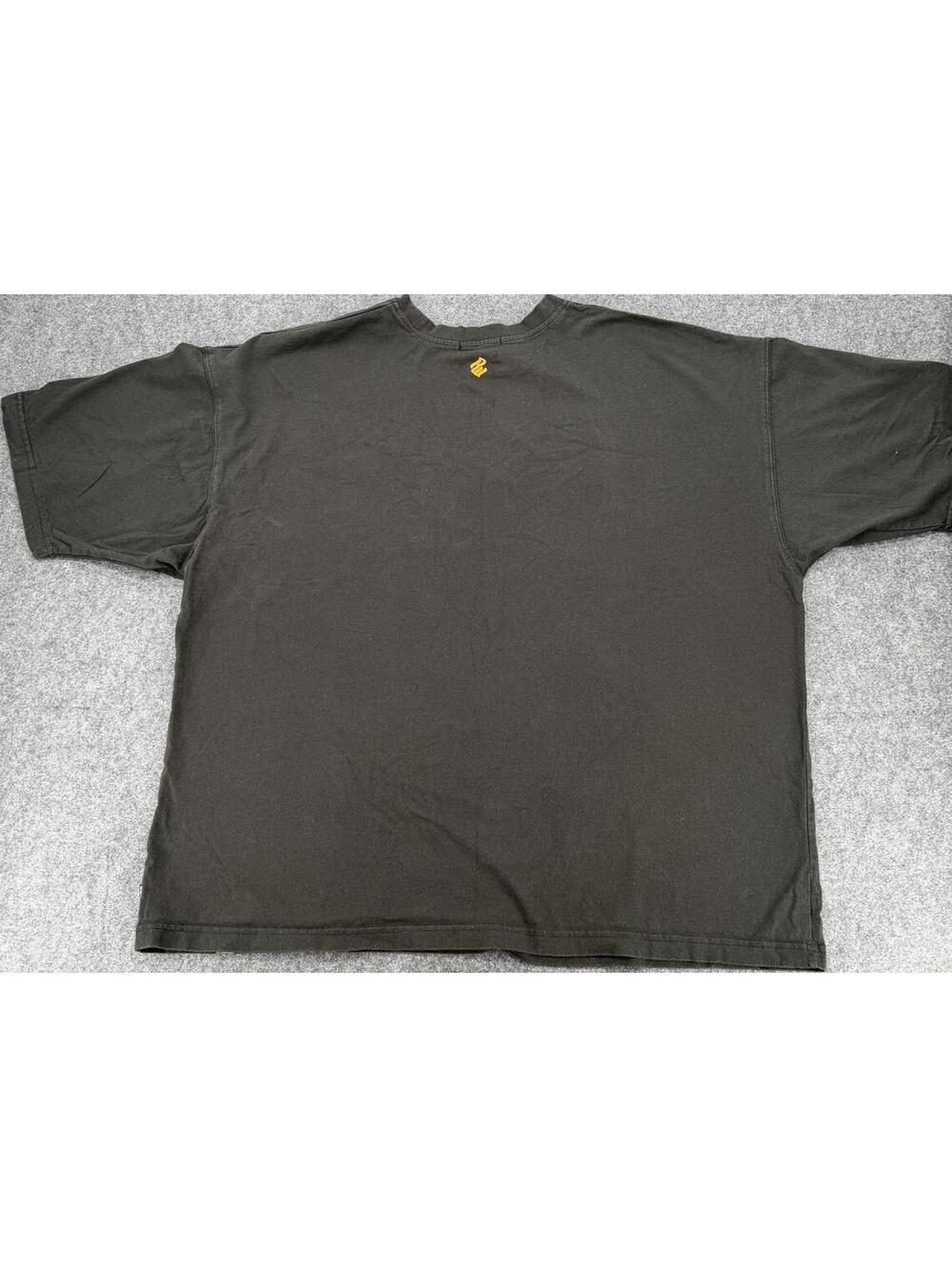 Rocawear Relaxed Fit 2XL‎ Cotton T-Shirt Black Green Stripes - Picture 9 of 9